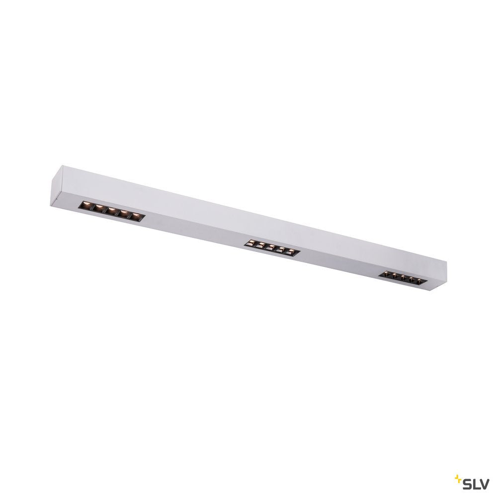 SLV Q-LINE CL, LED Indoor Deckenaufbauleuchte, 1m, BAP, silber, 3000K