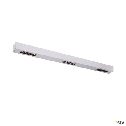 SLV Q-LINE CL, LED Indoor Deckenaufbauleuchte, 1m, BAP, silber, 3000K