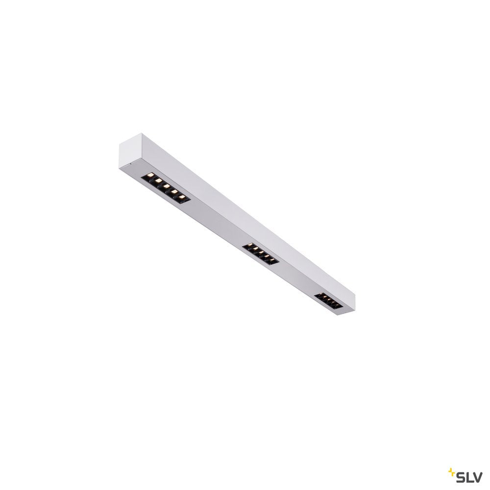 SLV Q-LINE CL, LED Indoor Deckenaufbauleuchte, 1m, BAP, silber, 3000K