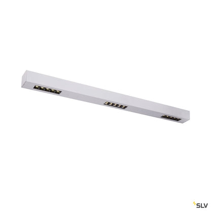 SLV Q-LINE CL, LED Indoor Deckenaufbauleuchte, 1m, BAP, silber, 4000K