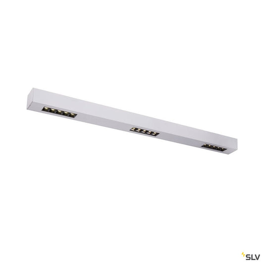 SLV Q-LINE CL, LED Indoor Deckenaufbauleuchte, 1m, BAP, silber, 4000K