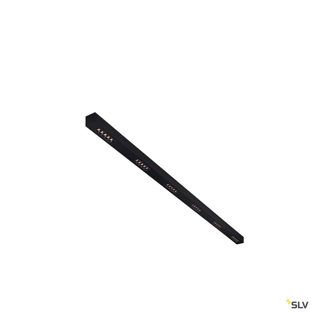 SLV Q-LINE CL, LED Indoor Deckenaufbauleuchte, 2m, BAP, schwarz, 3000K