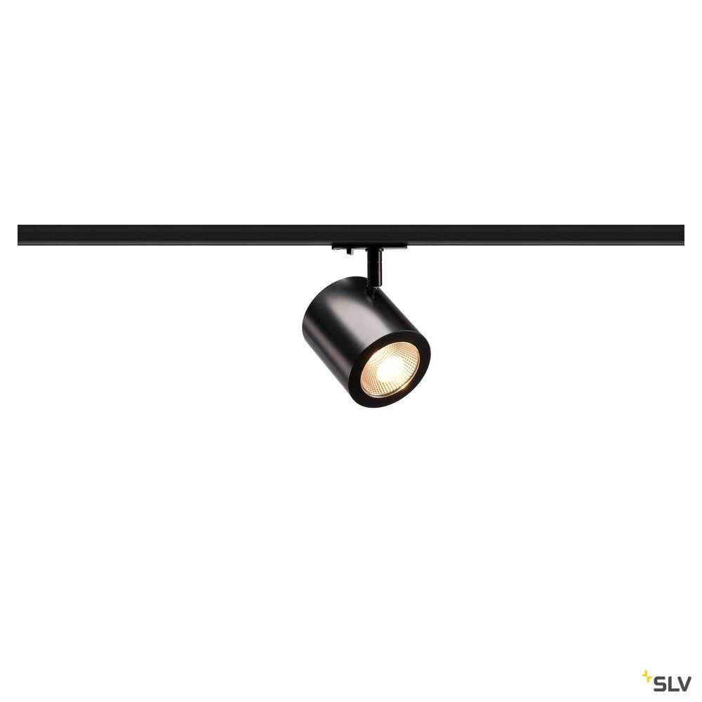 SLV ENOLA_C LED Strahler für 1Phasen Hochvolt-Stromschiene, 3000K, schwarz, 35°, inkl. 1 Phasen-Adapter