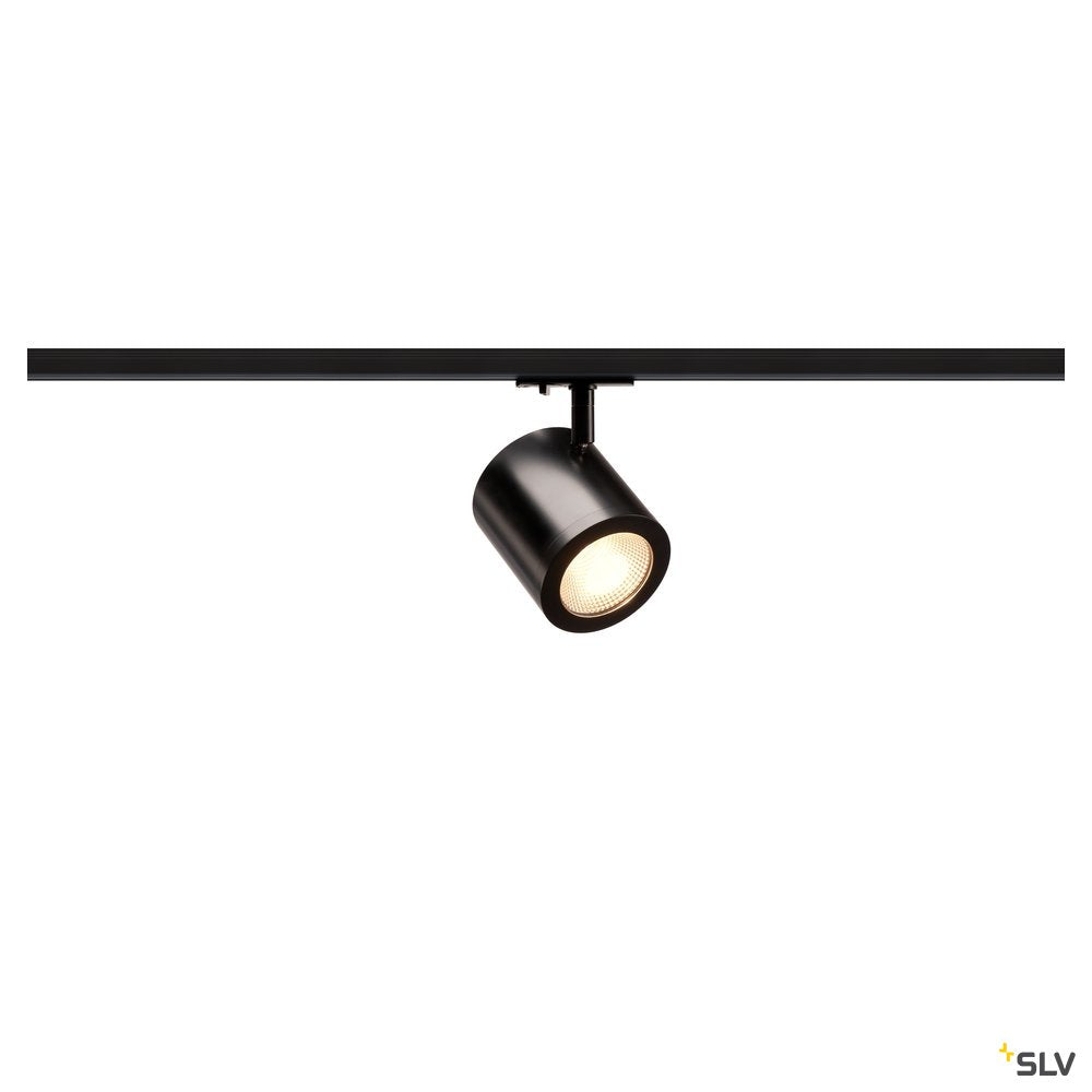SLV ENOLA_C LED Strahler für 1Phasen Hochvolt-Stromschiene, 3000K, schwarz, 55°, inkl. 1 Phasen-Adapter