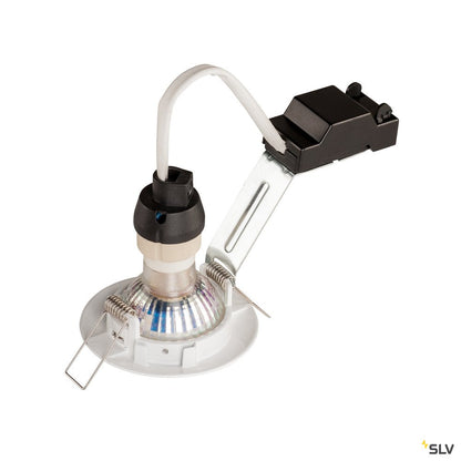 SLV PIKA QPAR51, Deckeneinbauleuchte, starr, weiss, max. 50W