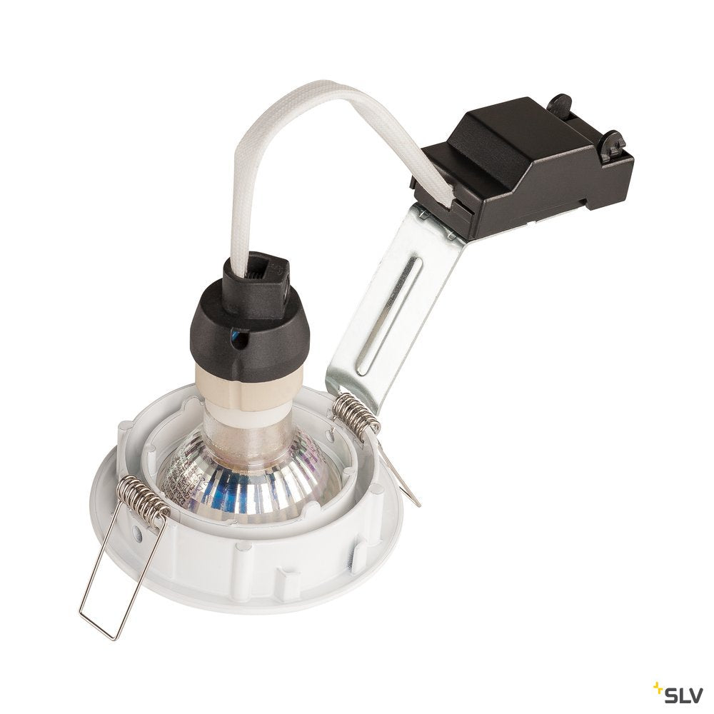 SLV PIKA QPAR51, Deckeneinbauleuchte, schwenkbar, weiss, max. 50W