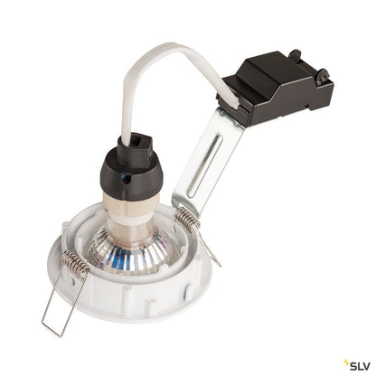 SLV PIKA QPAR51, Deckeneinbauleuchte, schwenkbar, weiss, max. 50W
