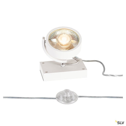 SLV KALU QPAR111 1 FLOOR, Bodenleuchte, weiss, max. 75W