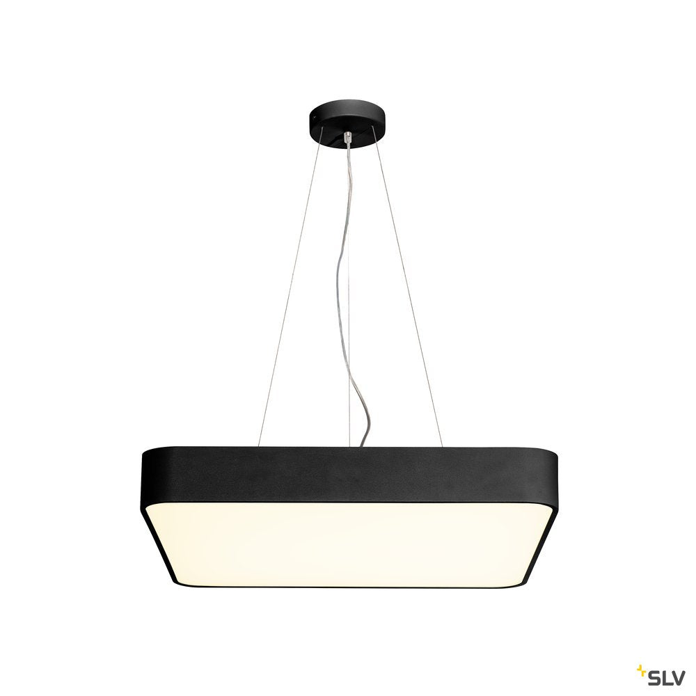 SLV MEDO 60 SQUARE LED, Deckenleuchte, schwarz, 1-10V, 3000K