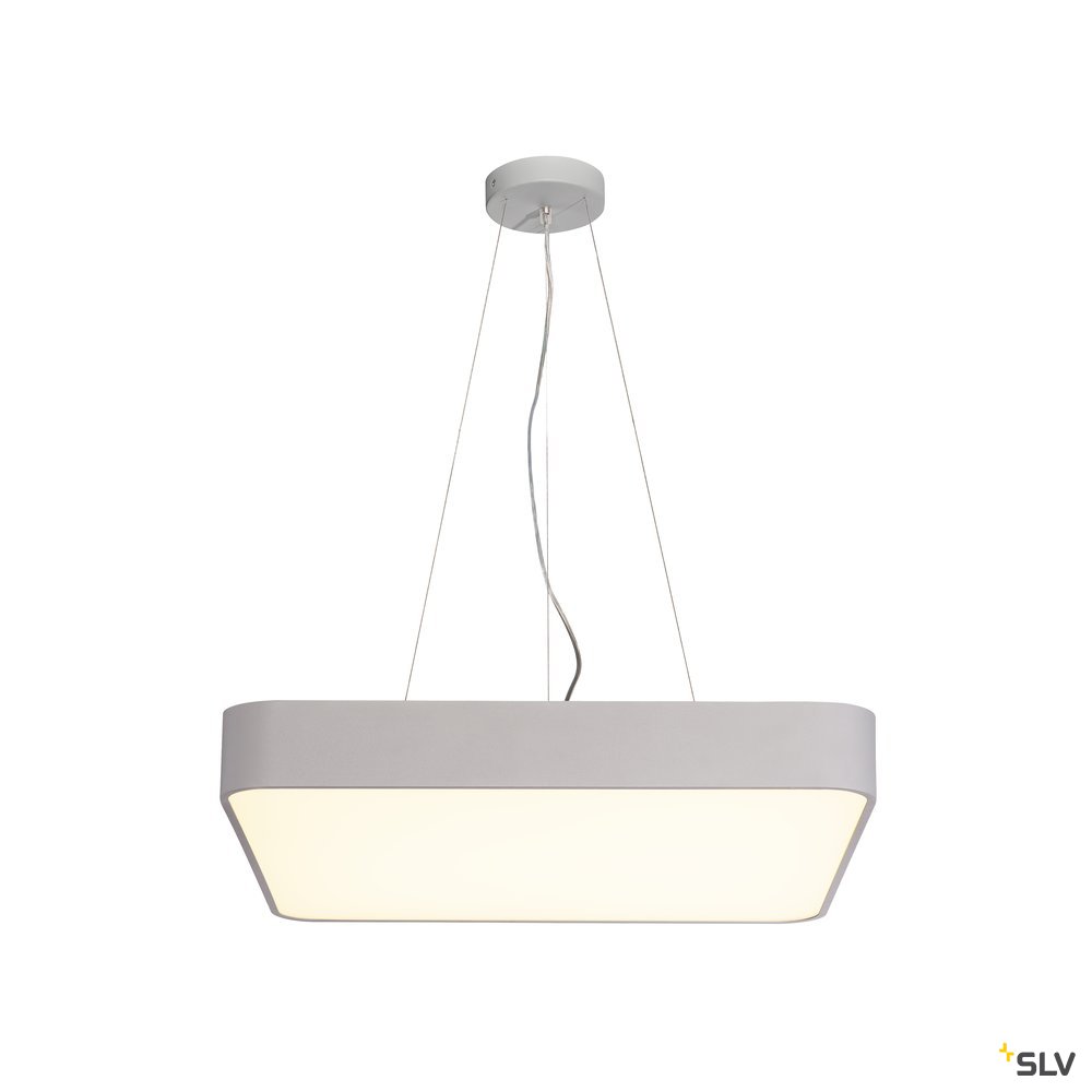 SLV MEDO 60 SQUARE LED, Deckenleuchte, silbergrau, 1-10V, 3000K