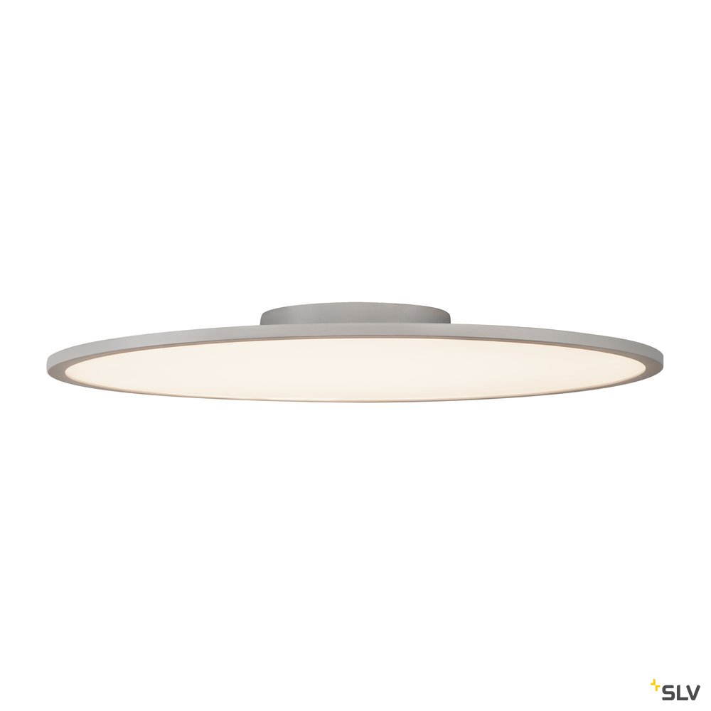 SLV PANEL 60 rund, LED Indoor Deckenaufbauleuchte, silbergrau, 3000K
