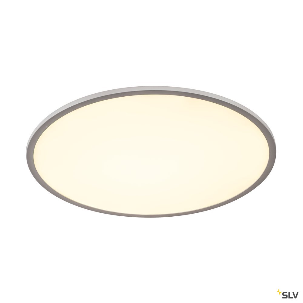 SLV PANEL 60 rund, LED Indoor Deckenaufbauleuchte, silbergrau, 3000K