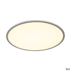 SLV PANEL 60 rund, LED Indoor Deckenaufbauleuchte, silbergrau, 3000K