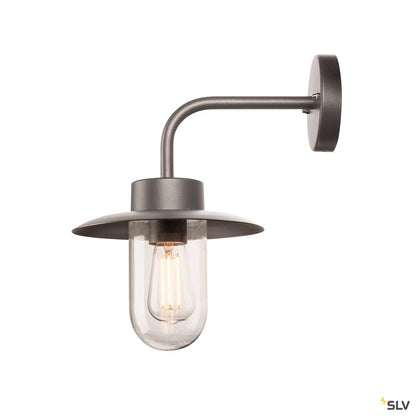SLV MOLAT E27 Outdoor Wandleuchte, anthrazit, max. 60W, IP44
