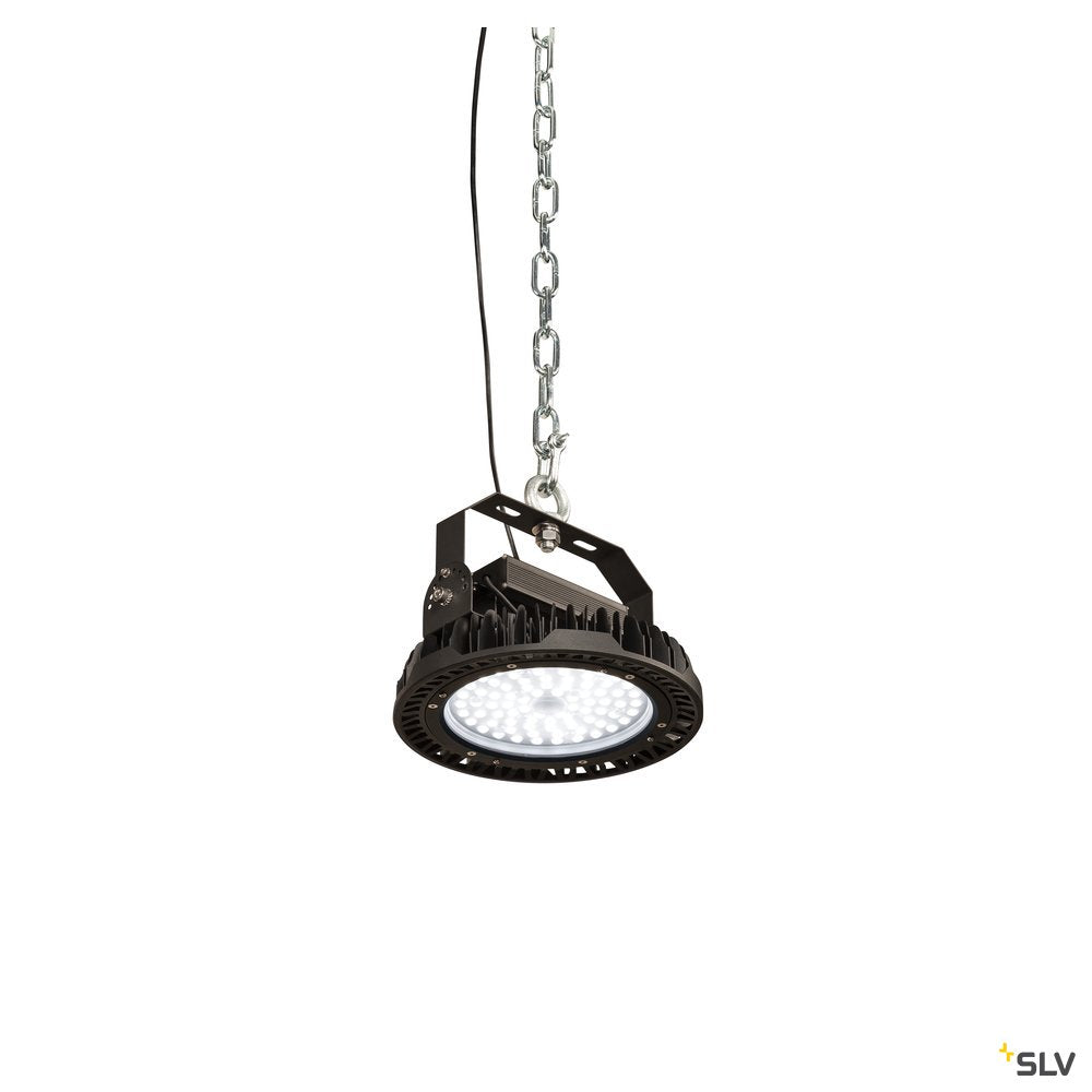 SLV PARA FLAC LED Pendelleuchte, schwarz, 100W 4000K, IP65