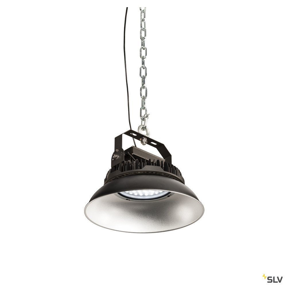 SLV PARA FLAC LED Pendelleuchte, schwarz, 100W 4000K, IP65