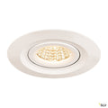 SLV KINI LED Outdoor Deckeneinbauleuchte, weiss, 3000K, 60°, IP65