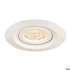 SLV KINI LED Outdoor Deckeneinbauleuchte, weiss, 3000K, 60°, IP65