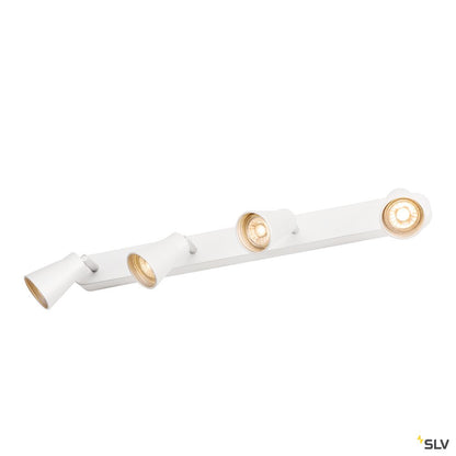 SLV AVO CW Quad, Indoor Wand- und Deckenaufbauleuchte, QPAR51, weiß, max. 50W