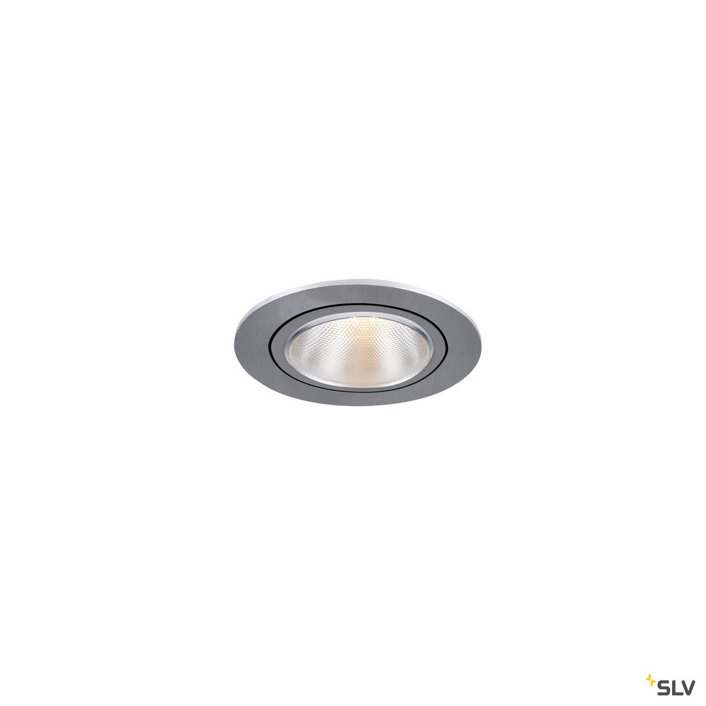 SLV KAHOLO E27 Deckeneinbauleuchte, alu gebürstet, max. 50W