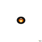 SLV TRITON MINI LED Deckeneinbauleuchte, schwarz/gold, 3000K, 12°