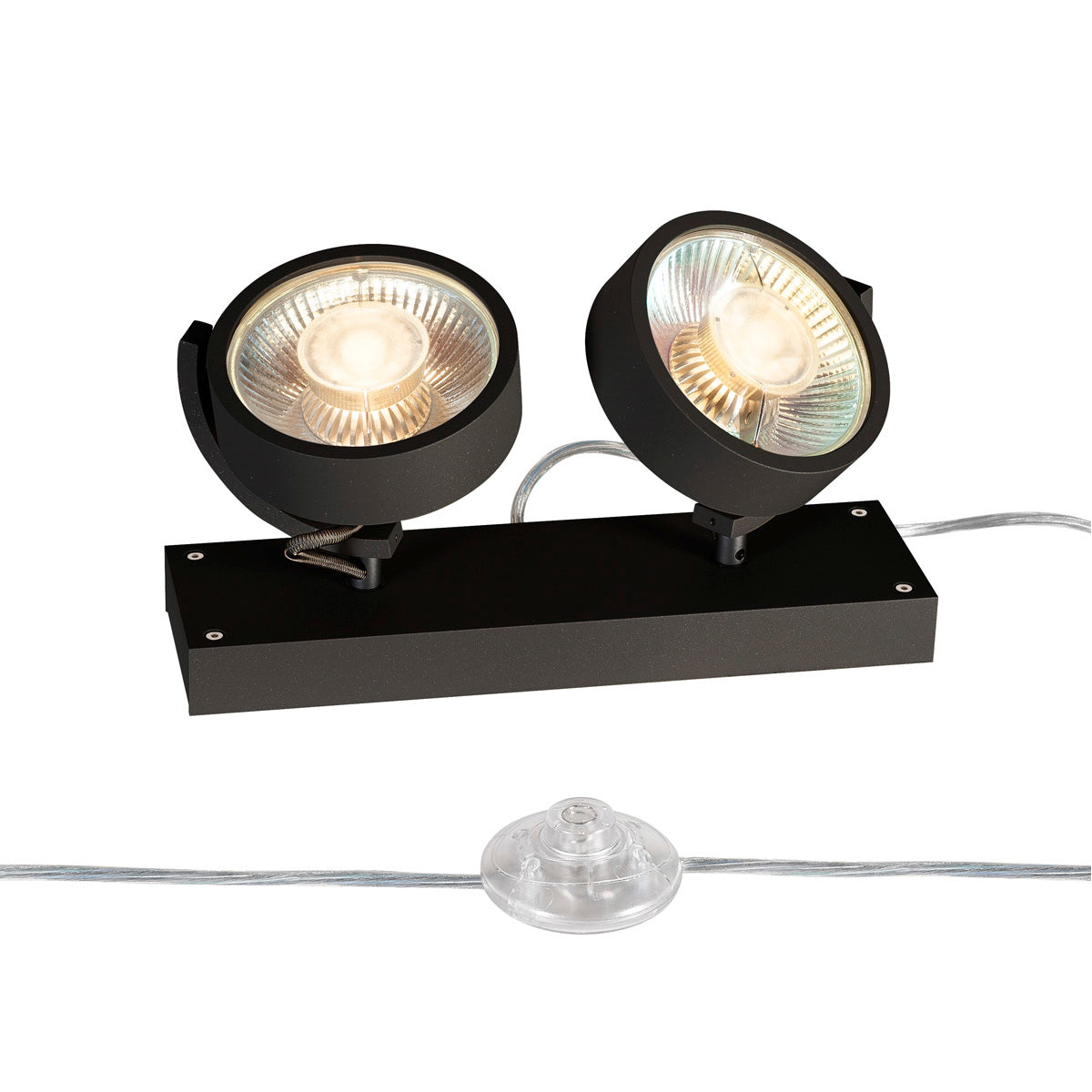 SLV KALU QPAR111 2 FLOOR, Bodenleuchte, schwarz, max. 75W