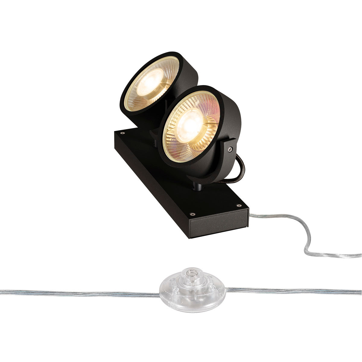 SLV KALU QPAR111 2 FLOOR, Bodenleuchte, schwarz, max. 75W