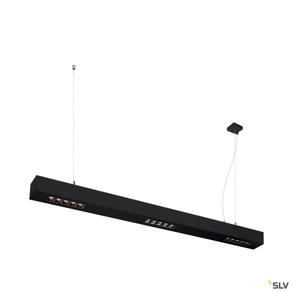 SLV Q-LINE PD, LED Indoor Pendelleuchte, 1m, BAP, schwarz, 3000K