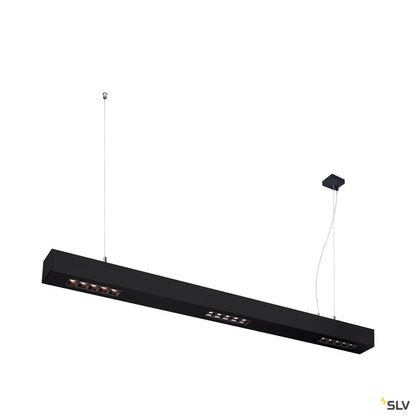 SLV Q-LINE PD, LED Indoor Pendelleuchte, 1m, BAP, schwarz, 3000K