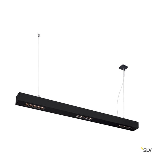 SLV Q-LINE PD, LED Indoor Pendelleuchte, 1m, BAP, schwarz, 3000K