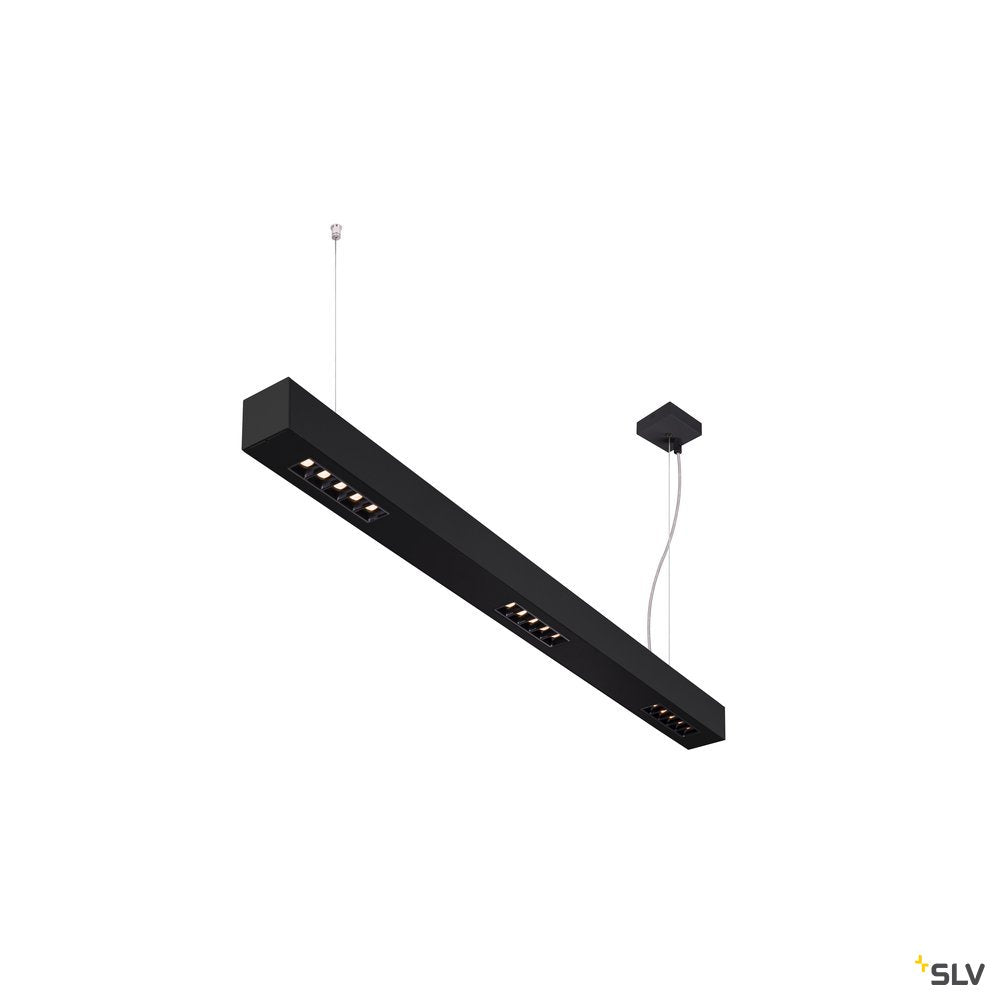 SLV Q-LINE PD, LED Indoor Pendelleuchte, 1m, BAP, schwarz, 3000K