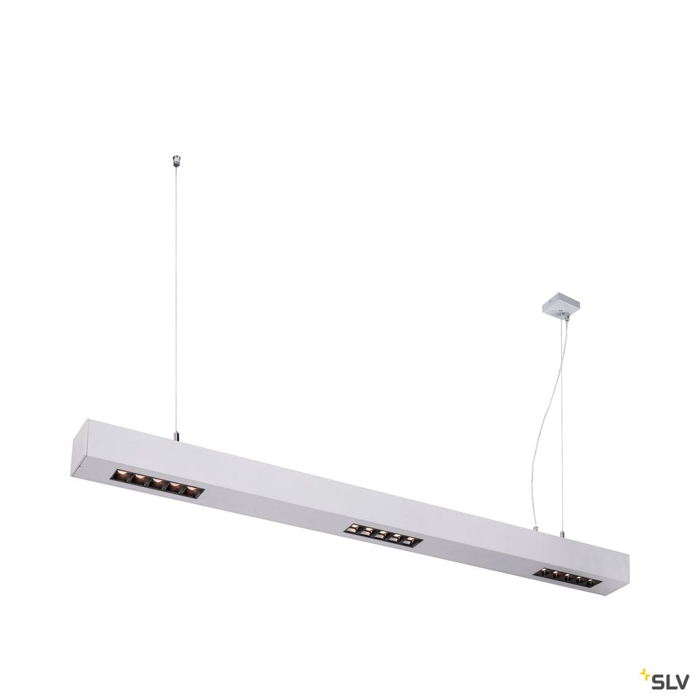 SLV Q-LINE PD, LED Indoor Pendelleuchte, 1m, BAP, silber, 3000K