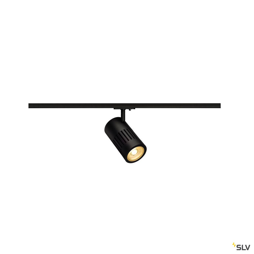 SLV Stromschienenstrahler STRUCTEC 24W R sw 3000K 36° m. Adapter