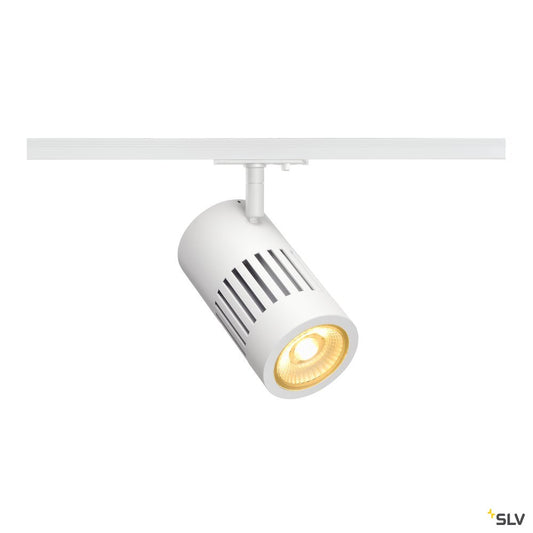 SLV STRUCTEC LED 24W, rund, weiss, 3000K, 60°, inkl. 1P.-Adapter