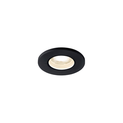 SLV KAMUELA LED Fire-rated Deckeneinbauleuchte, schwarz, 3000K, 38°, IP65