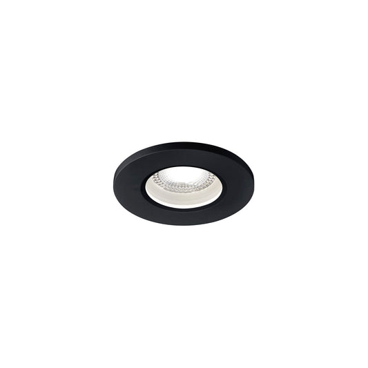 SLV KAMUELA LED Fire-rated Deckeneinbauleuchte, schwarz, 4000K, 38°, IP65