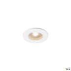 SLV KAMUELA ECO LED Fire-rated Deckeneinbauleuchte, weiss, 3000K, 38°, dimmbar, IP65