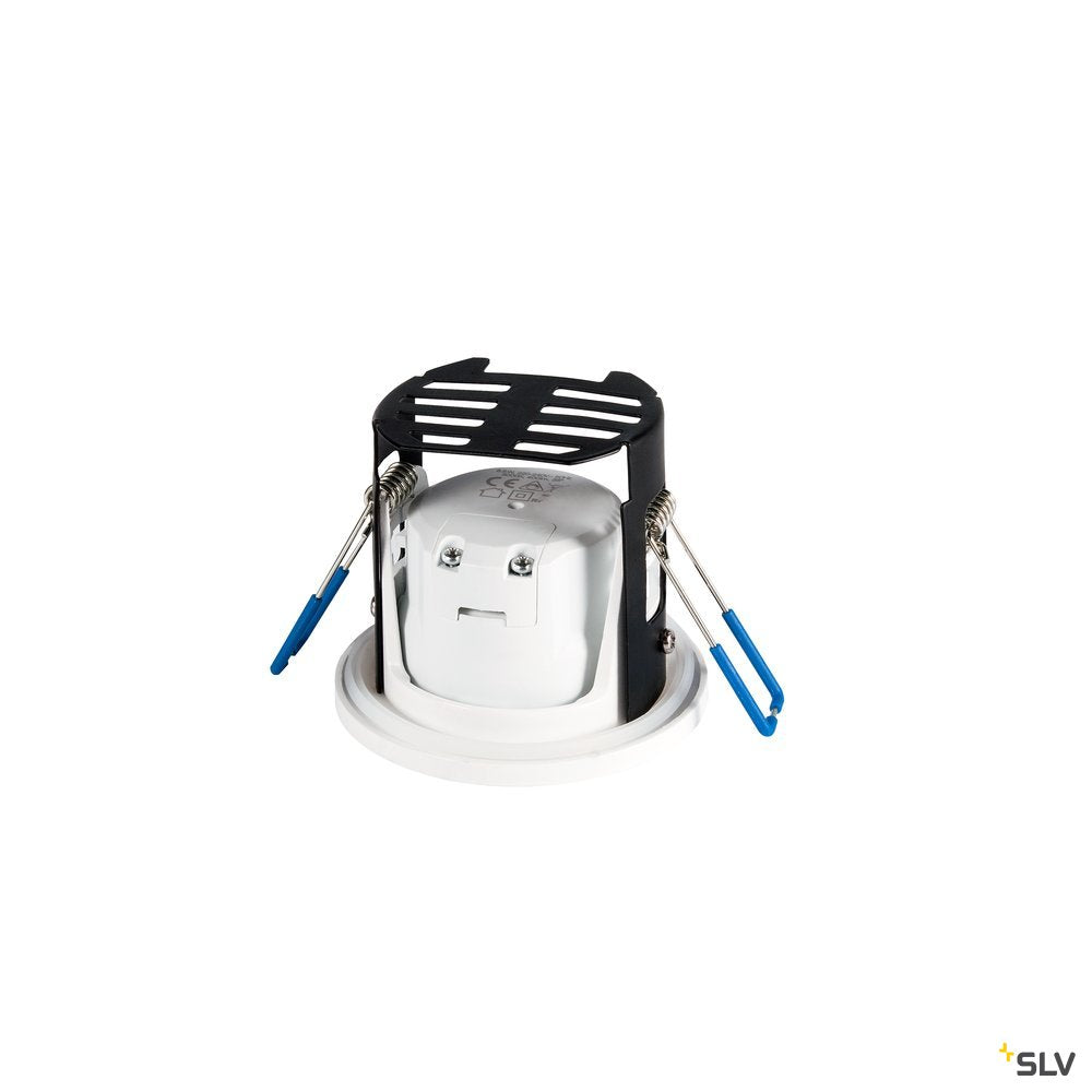 SLV KAMUELA ECO LED Fire-rated Deckeneinbauleuchte, weiss, 3000K, 38°, dimmbar, IP65