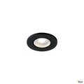 SLV KAMUELA ECO LED Fire-rated Deckeneinbauleuchte, schwarz, 4000K, 38°, dimmbar, IP65