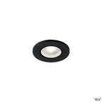 SLV KAMUELA ECO LED Fire-rated Deckeneinbauleuchte, schwarz, 4000K, 38°, dimmbar, IP65