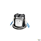 SLV KAMUELA ECO LED Fire-rated Deckeneinbauleuchte, schwarz, 4000K, 38°, dimmbar, IP65
