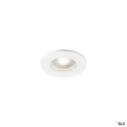 SLV KAMUELA ECO LED Fire-rated Deckeneinbauleuchte, weiss, 4000K, 38°, dimmbar, IP65