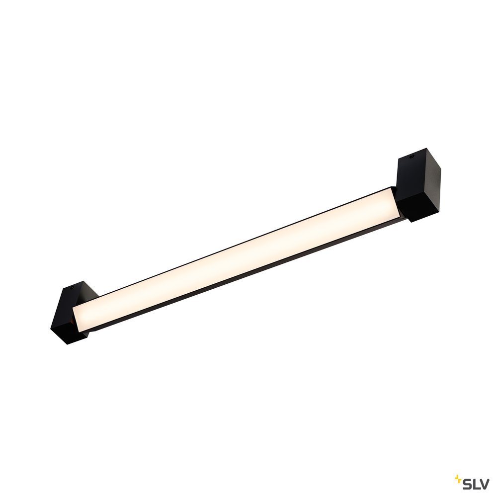 SLV LONG GRILL LED Wand- und Deckenleuchten, schwarz, 3000K
