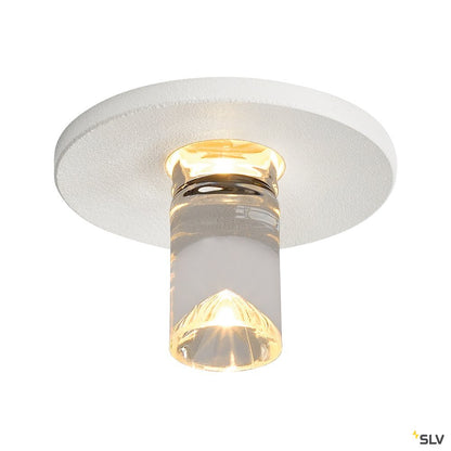 SLV LED Lightpoint Einbauleuchte, rund, mattweiss, 1W LED, 3000K