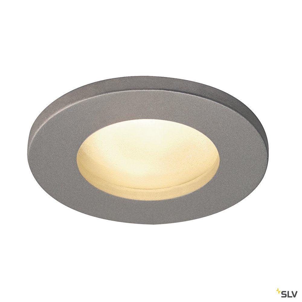 SLV DOLIX OUT QPAR51, rund, silbergrau