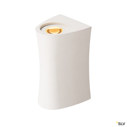 SLV PLASTRA, Wandleuchte, LED, 3000K, up/down, Stahl/weißer Gips, max. 35W