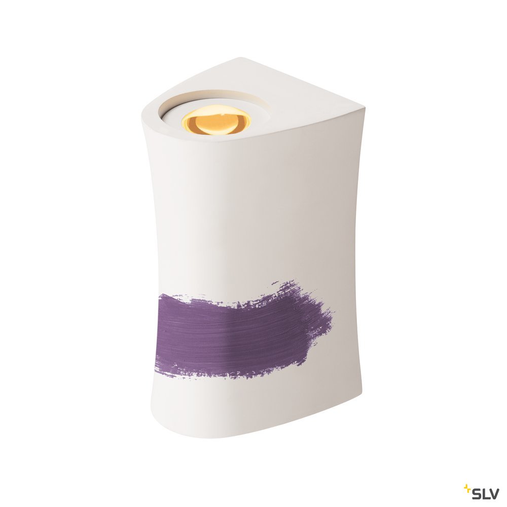 SLV PLASTRA, Wandleuchte, LED, 3000K, up/down, Stahl/weißer Gips, max. 35W