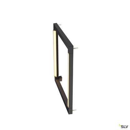 SLV OPEN GRILL LED, Double Twist Wand- und Deckenleuchte, eckig, schwarz