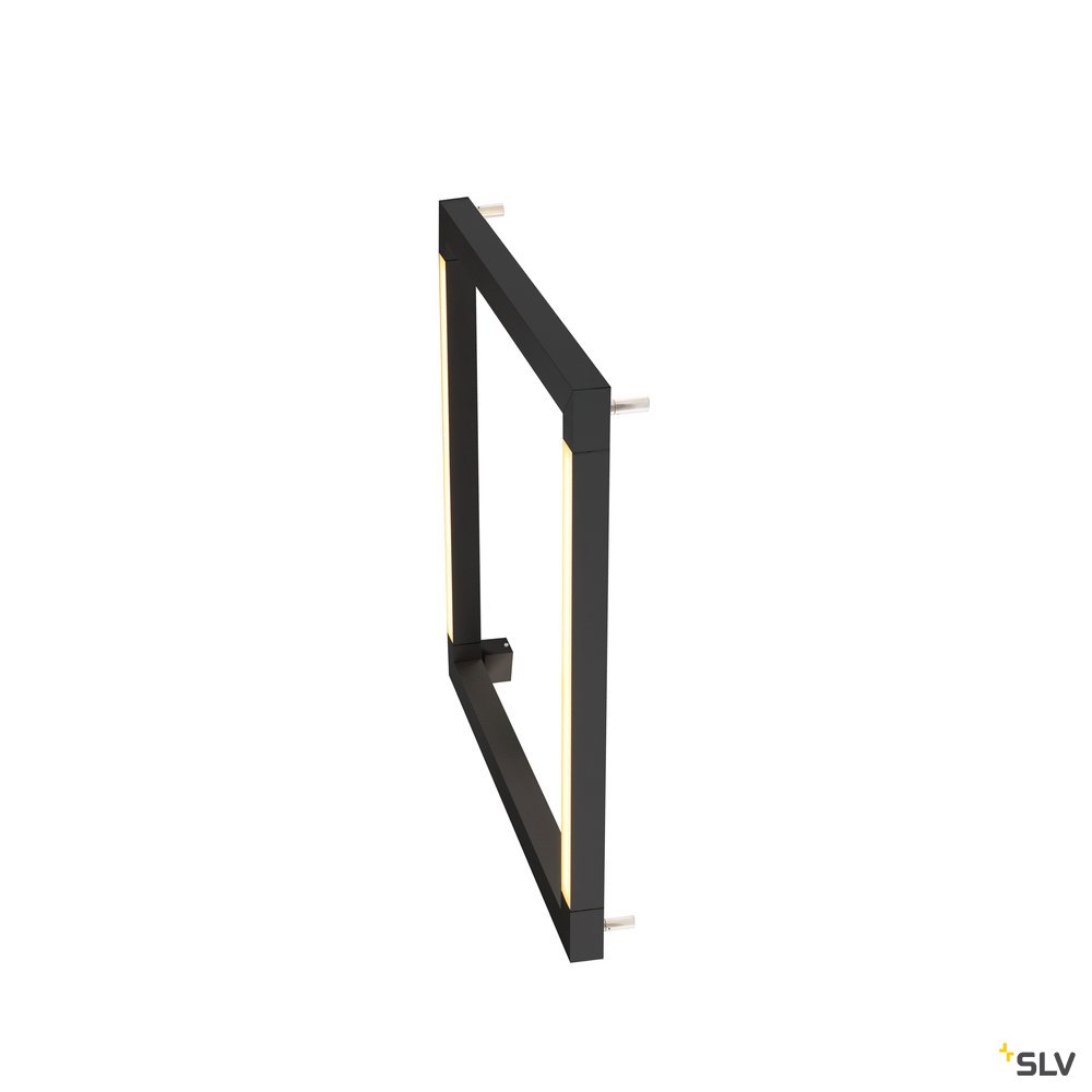 SLV OPEN GRILL LED, Double Twist Wand- und Deckenleuchte, eckig, schwarz
