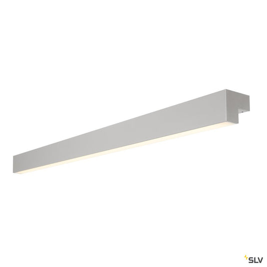 SLV L-LINE 120 LED, Wand- und Deckenleuchte, IP44, 3000K, 3000lm, silber
